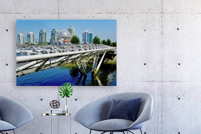 Canoe Bridge 1 Vancouver Canada by Fred J Bivetto