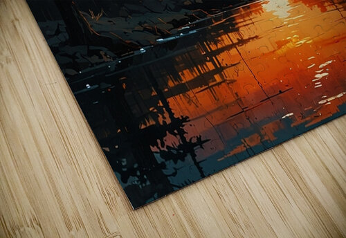 Serene Sunset Reflection rihab bahammou puzzle