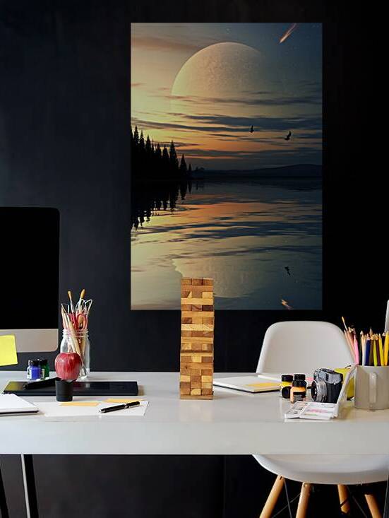 Celestial Reflections - Wall Art Inspirations by rihab bahammou