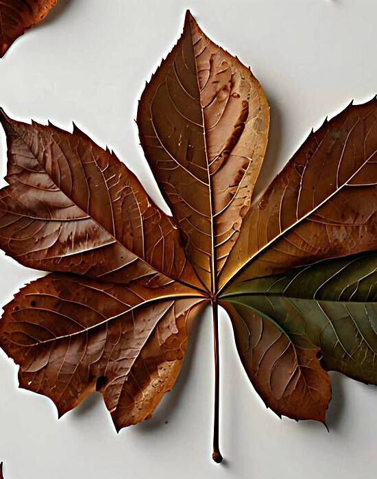 Autumn Leaf Wall Art | Rustic Fall Nature Decor by rihab bahammou