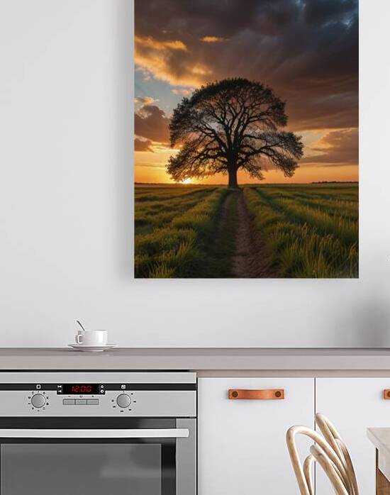 Golden Path Wall Art by rihab bahammou