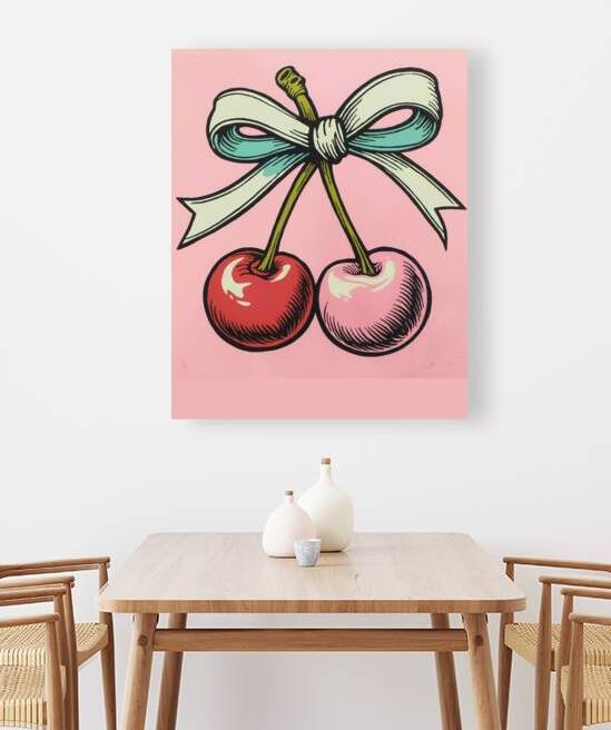 Cherry Charm: Pop Art Perfection by rihab bahammou