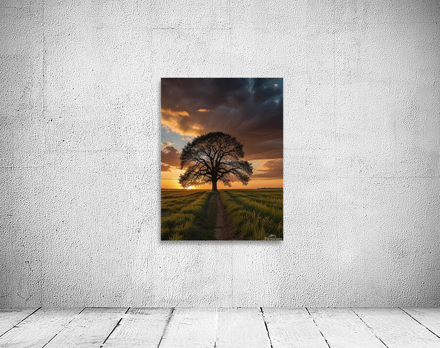 Golden Path Wall Art Wall Preview
