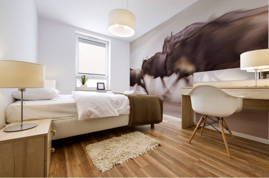 Thundering Blur Mural print
