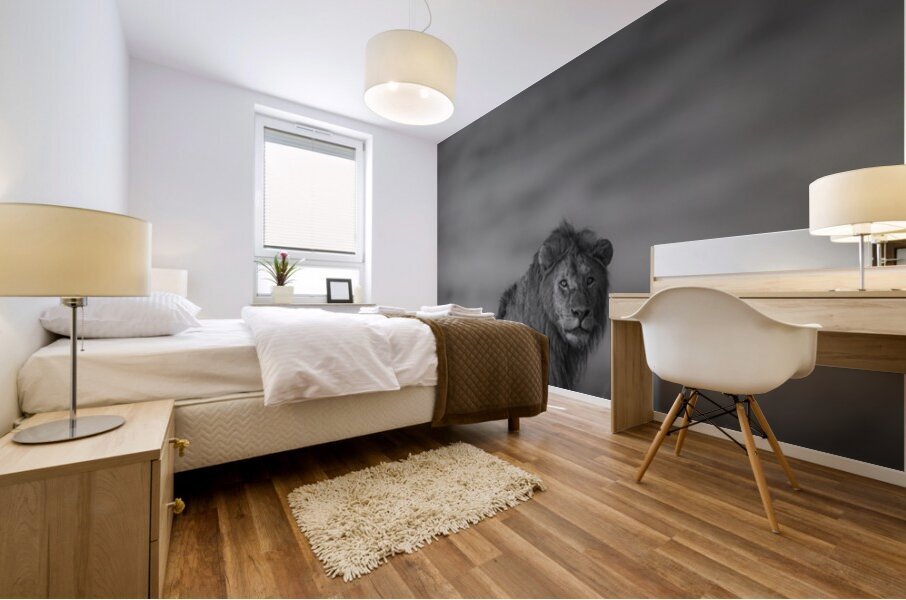 Noble Pause B&W Mural print
