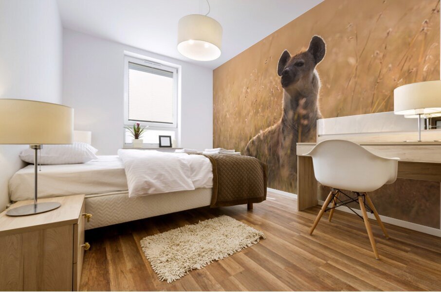 Hyena Glow-Up Mural print