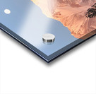 March Full Moon Over Mount Shasta Acrylic print