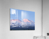 Mount Shasta Pink and Gold Alpenglow Acrylic Print