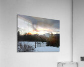 True Gold Alpenglow Acrylic Print
