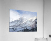 Mount Shasta First Snow with Blue Sky Acrylic Print