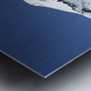 Deep Blue Snow Day Metal print