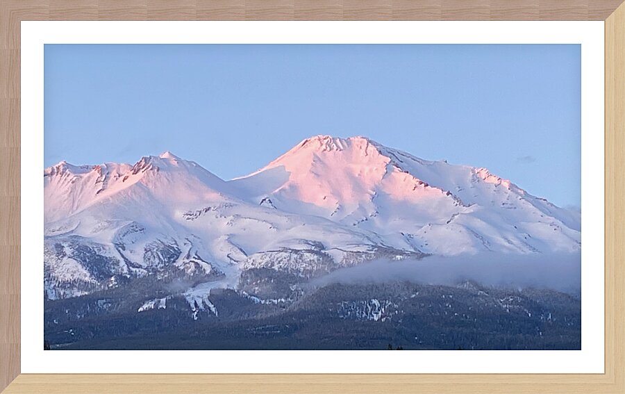 May Mount Shasta Glow Picture Frame print