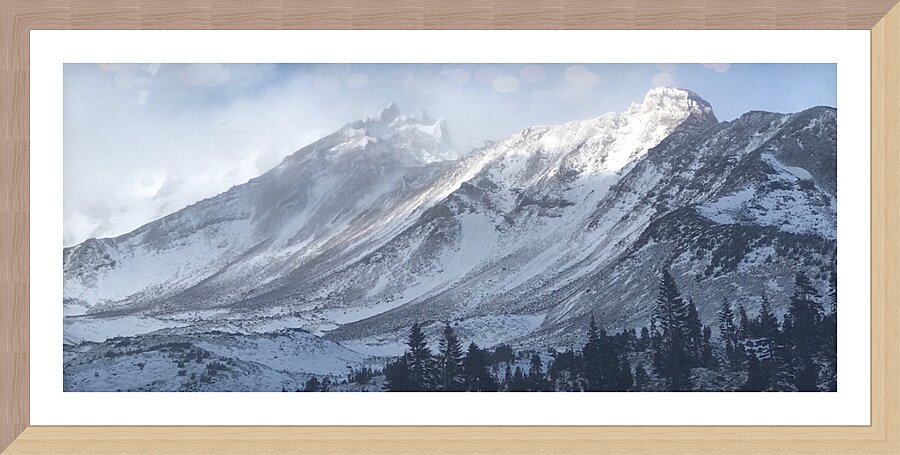 Mount Shasta First Snow Picture Frame print