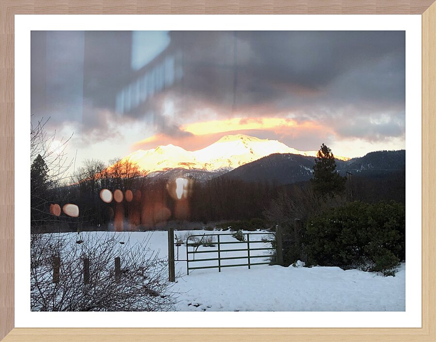 True Gold Alpenglow Picture Frame print