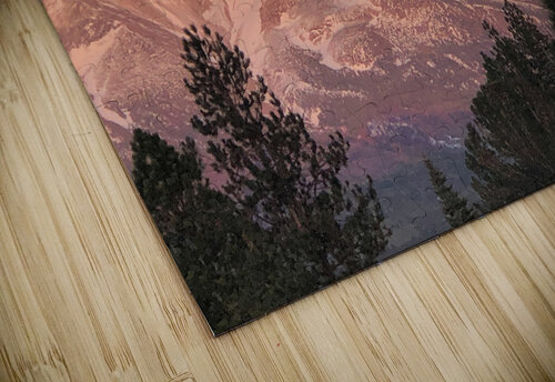 March Full Moon Over Mount Shasta Tara Gardner puzzle