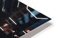 Black background with 3d shape HD Metal print
