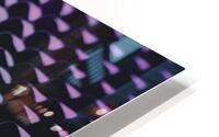 Abstract halftone dots background HD Metal print
