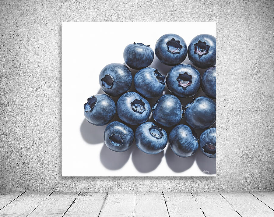 blueberries isolated Wall Preview