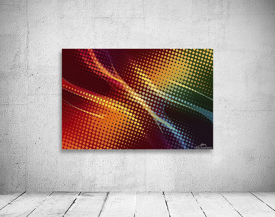 Abstract halftone dots background Wall Preview