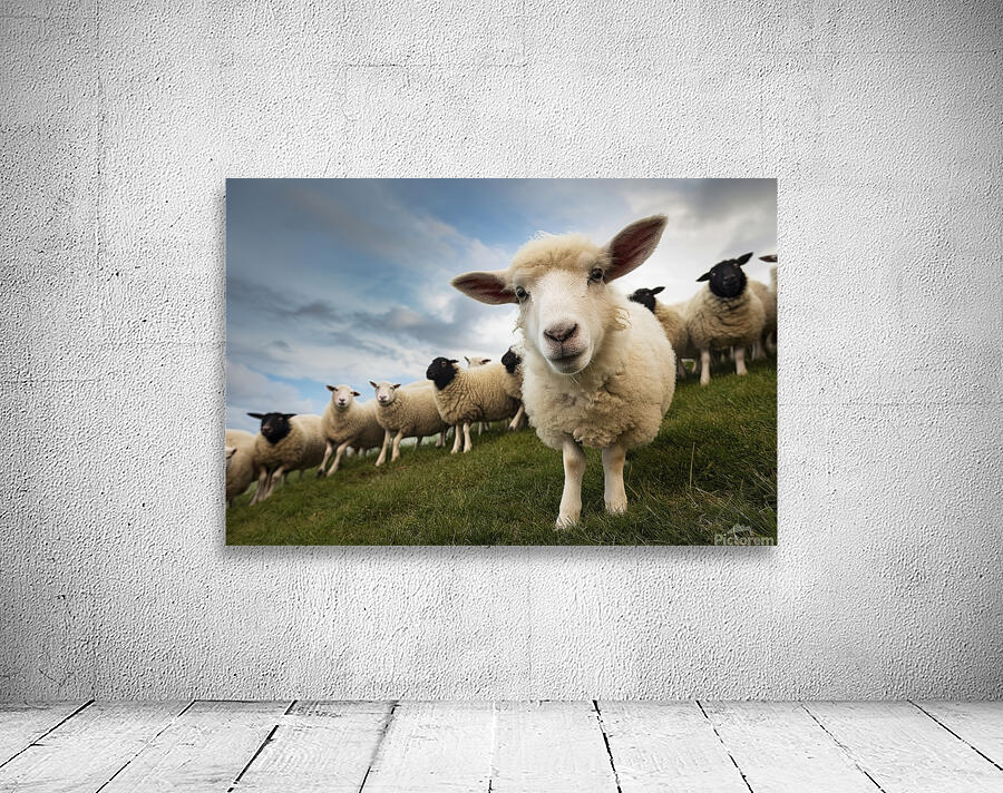 Curious Sheep Wall Preview