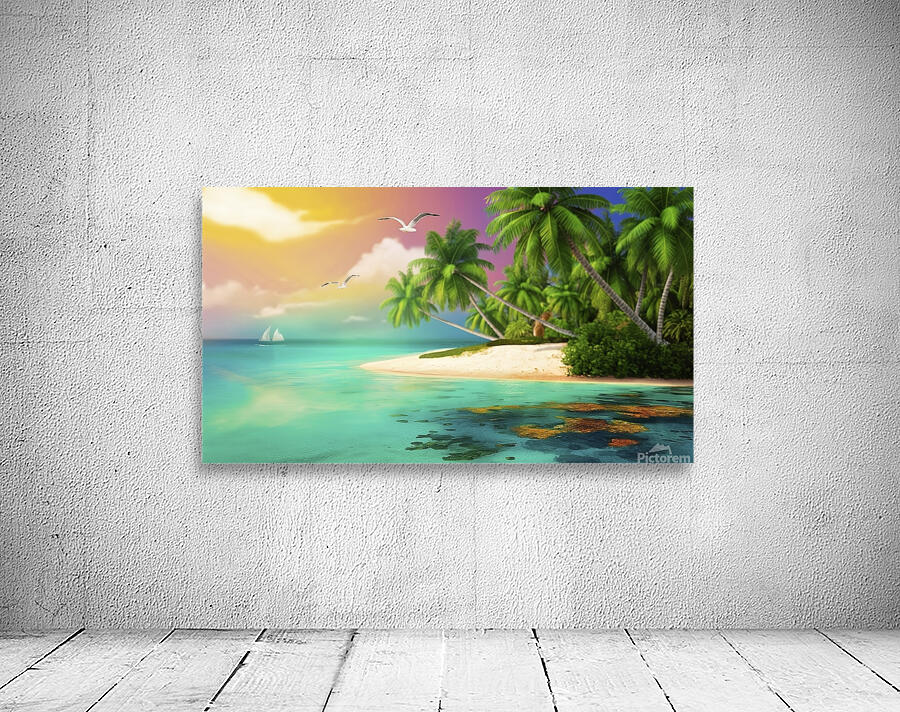 Summer tropical background Wall Preview