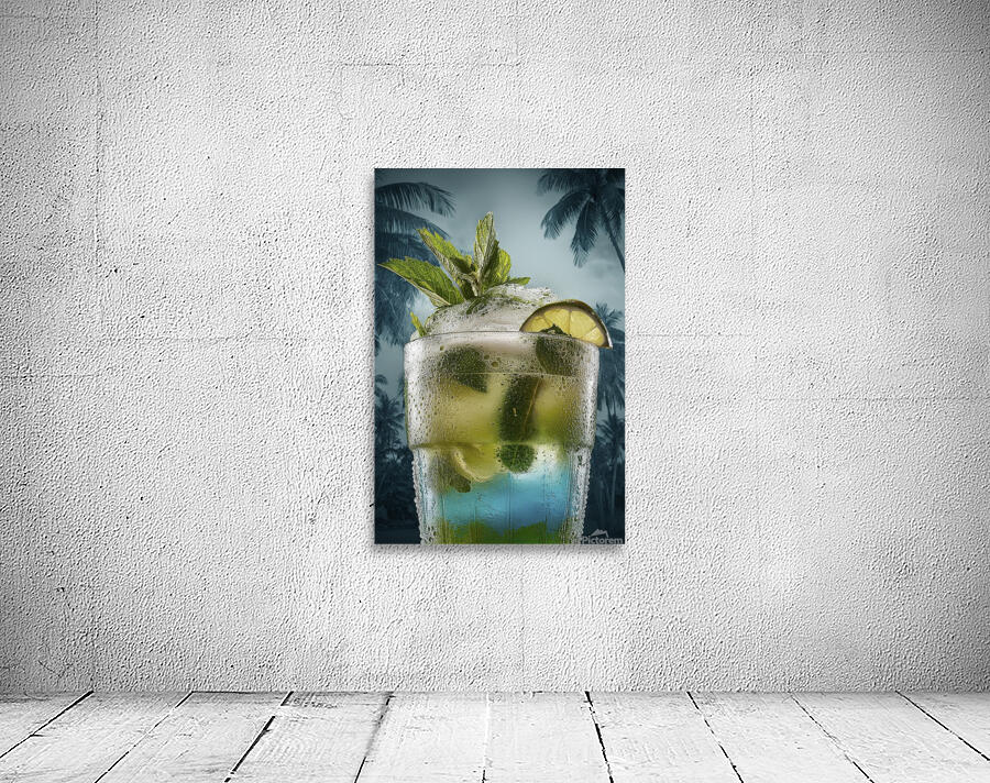 Mojito cocktail background Wall Preview