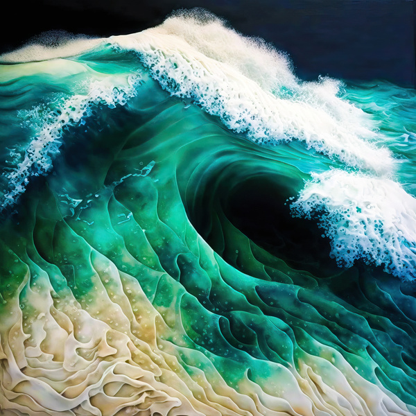 Ocean Waves 01 Digital Download
