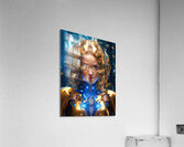 The Future of AI 50 Cyborg Gold and Blue Acrylic Print