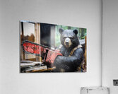 Bear with Chainsaw 01 Acrylic Print