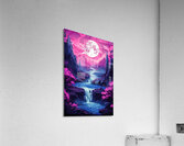 Fantasy Alien Landscape 01 Full Moon Acrylic Print