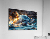 Dolphin 01 Warm Light Acrylic Print