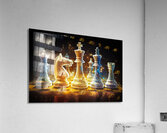 Cyber Chess Game Acrylic Print