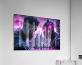 Cyber Chess Strategy Showdown Acrylic Print
