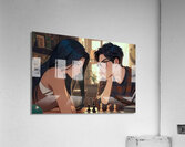 Intimate Chess Duel Acrylic Print