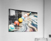 Colorful Celestial Marbles Acrylic Print