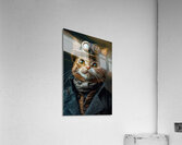 Cute Steampunk Cat Explorer Acrylic Print