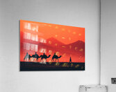 Camel Caravan at Sunset Acrylic Print
