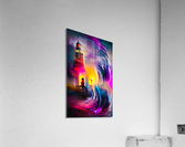 Lighthouse 02 Huge Waves Acrylic Print