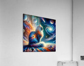 Cosmic Space Cat 01 Acrylic Print