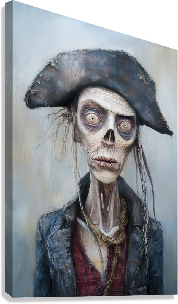 Skeletal Pirate 01 Canvas Print