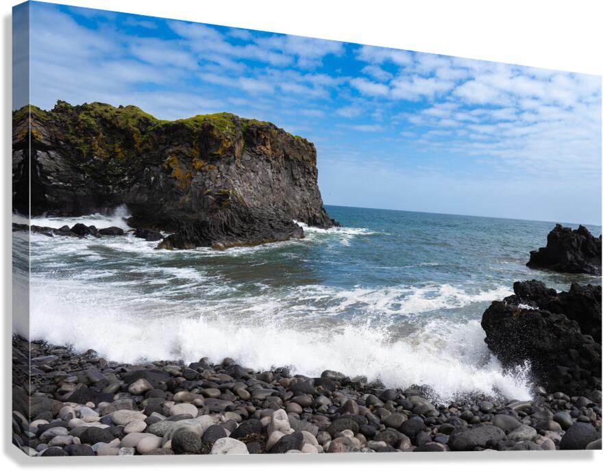 Hellnar Coastline Serenity Canvas Print