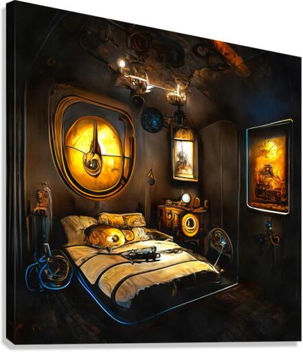 Steampunk Bedroom 01 Canvas Print