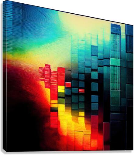 Abstract Digital World 26 Canvas Print