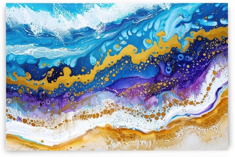 Abstract Art Beach and Ocean 01 by Matthias Hauser