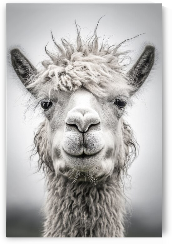 Llama Stare 01 by Matthias Hauser