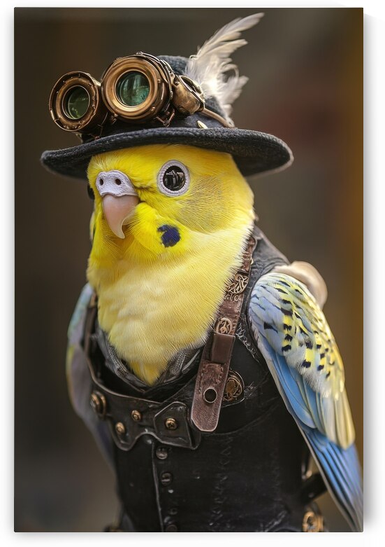 Steampunk Budgie 01 by Matthias Hauser
