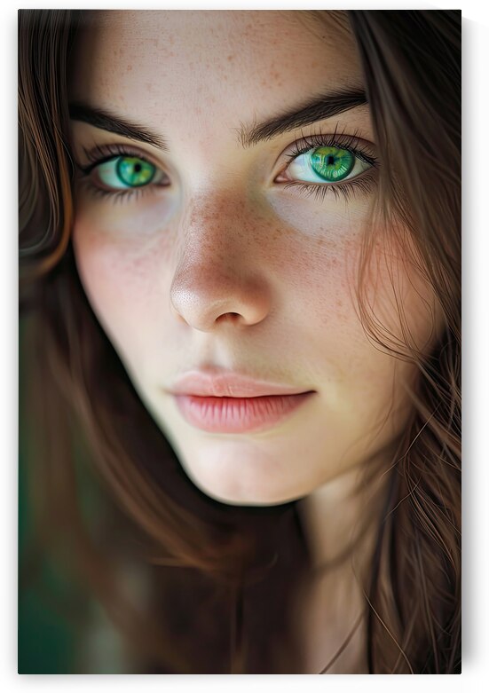 Woman with Green Eyes 01 by Matthias Hauser