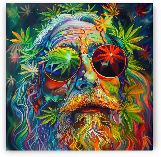 Happy Psychedelic Hippie 19 by Matthias Hauser