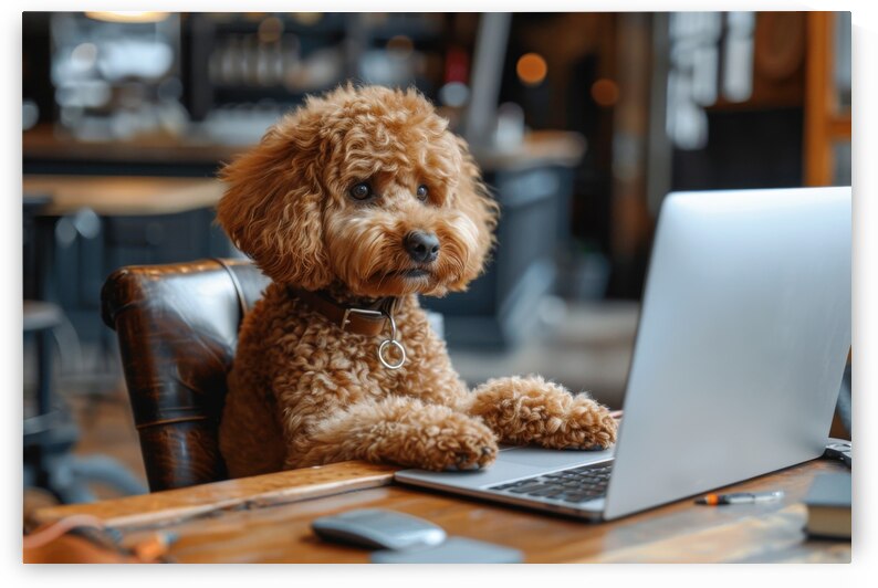 Working like a dog 03 Productive Poodle by Matthias Hauser