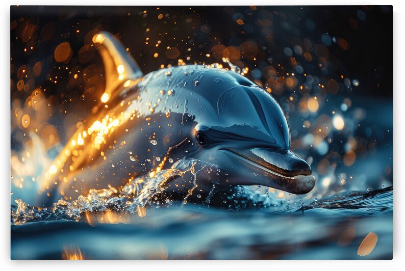 Dolphin 01 Warm Light by Matthias Hauser